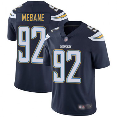 Los Angeles Chargers NFL Football Brandon Mebane Navy Blue Jersey Men Limited  #92 Home Vapor Untouchable